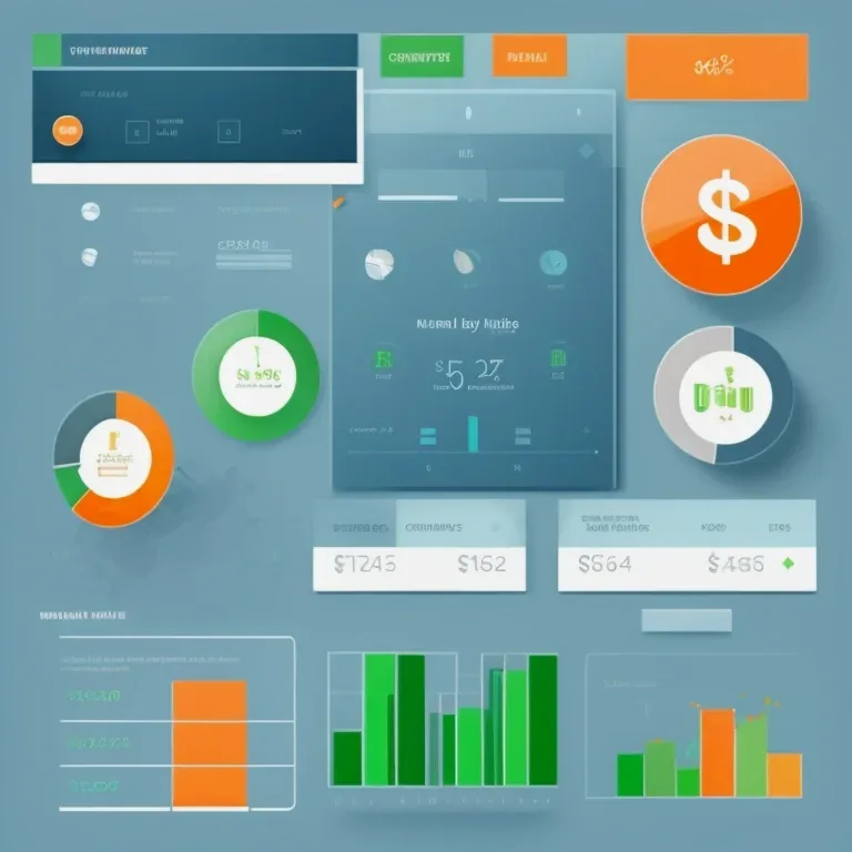 Close-up of budgeting app with values labels